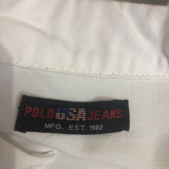 Polo USA Jeans white double breasted jean jacket S - Picture 5 of 7